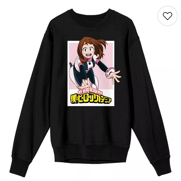 my hero academia Tops - My Hero Academia Season 2 Long Sleeve Graphic Sweatshirt NEW